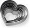 Stainless Steel Heart Cookie Cutter Set – Valentines Day Cookie Cutters